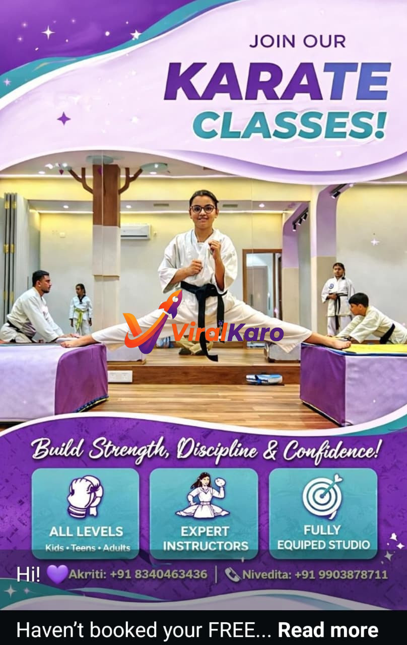 Karate classes for all levels, expert instructors, fully equipped studio.